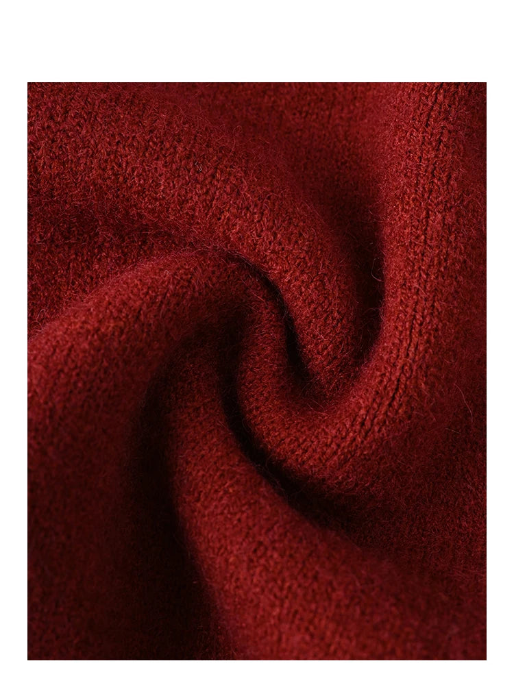 2-in-1 Strickpullover mit Einsatz und Reverskragen