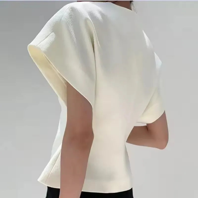 Trendige Bluse mit V-Ausschnitt und Knopfleiste