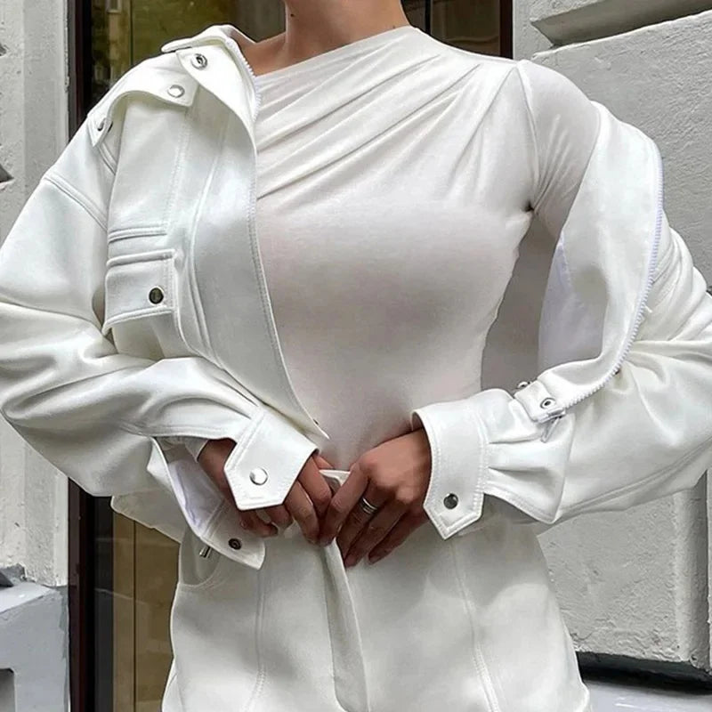 Langarmshirt mit Raffungen